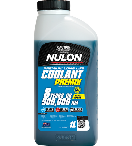 Blue Premium Long Life Coolant Premix - Nulon 1L