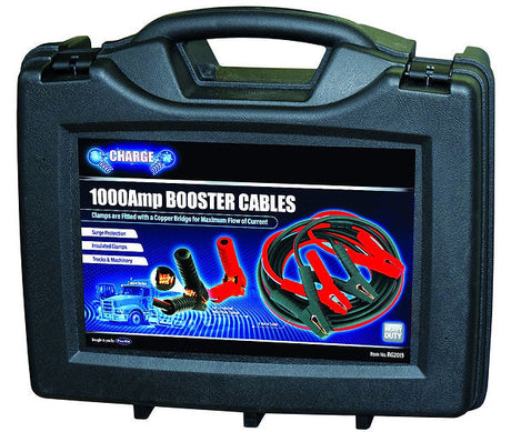 Booster Cable Computer Safe With Bridging Strap 1000AMP - Charge