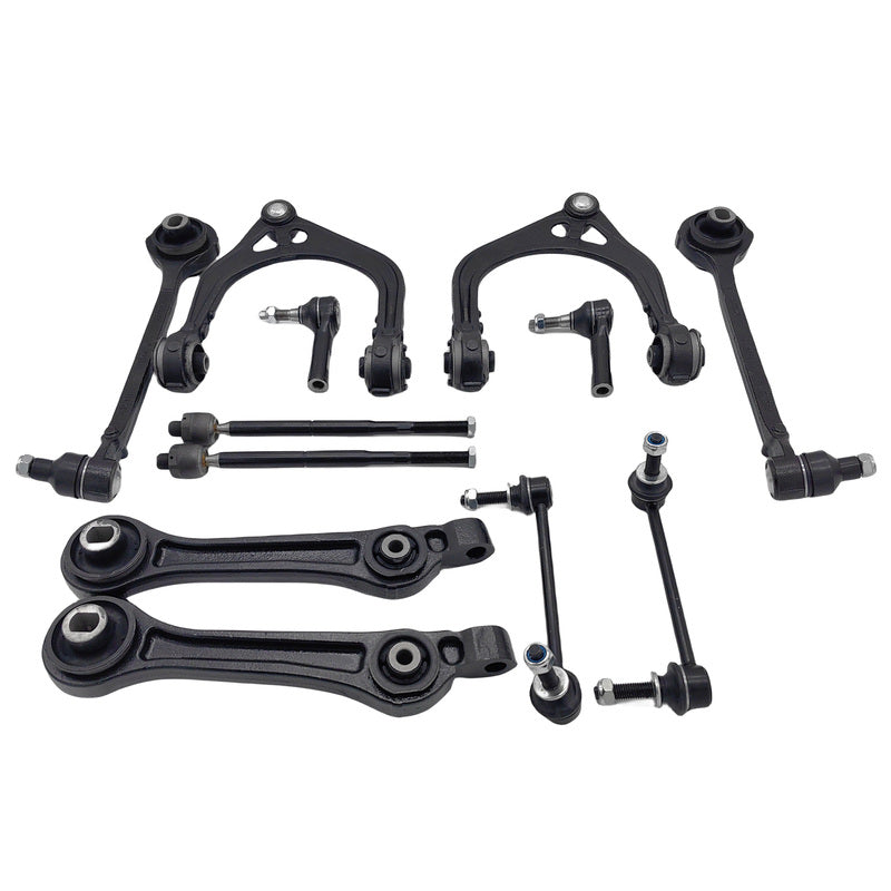 12 Pcs Full Set Front Lower Upper Control Arms Kit Fit For Chrysler 300 C LE LX 2004-2012 CAKIT-CR004 - Machter