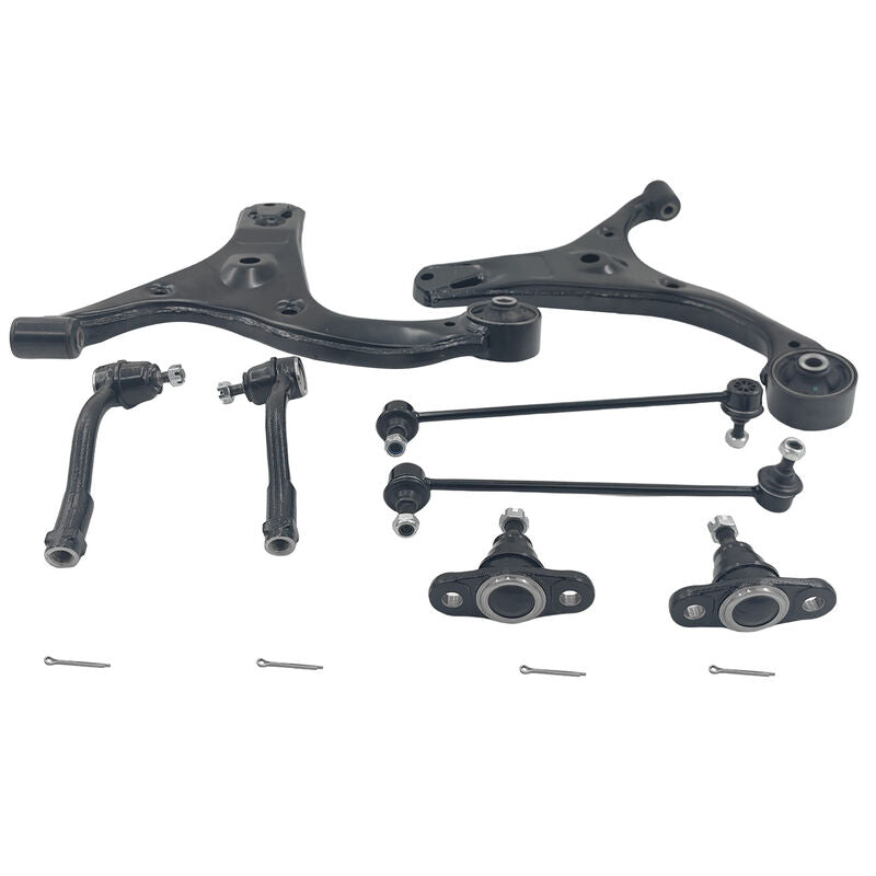 8Pieces Lower Ball Joint Control Arm Sway Bar Link Tie Rod End Kit Fit For Kia Rio JB Sedan & Hatch 08/2005-04/2011 - Machter