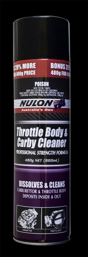 Pro-Strength Throttle Body & Carby Cleaner 400g - Nulon