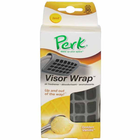 Visor Wrap Golden Vanilla Auto Air Freshening - PERK