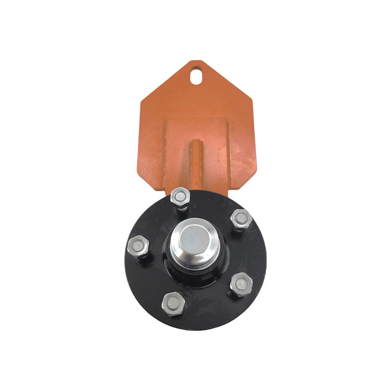 1 x Shipping Container Mover Wheel W/Hub Fit For 20ft /40ft Empty Shipping Container (For Ford Stud Pattern) CH003-ORG-1PCS - Machter