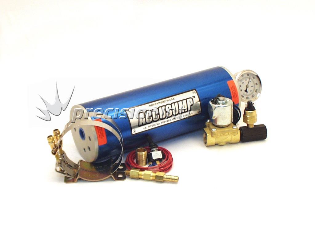 Marine Oil Accumulator Kit 2Q Accusump 12" Long X 4 - 1/4" Dia CN24126 - Canton Racing Products - Oil System Components - Canton Racing Products