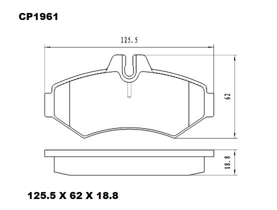 Ceramic DB1961 Brake Pads DB1961 CP1961 - Premier Performance Auto Parts | Universal Auto Spares