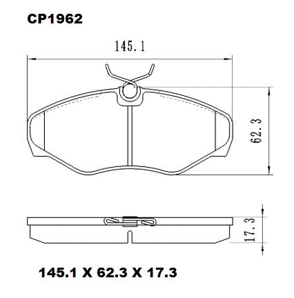 Ceramic DB1962 Brake Pads DB1962 CP1962 - Premier Performance Auto Parts | Universal Auto Spares