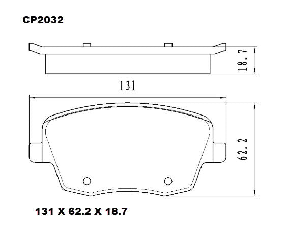 Ceramic DB2032 Brake Pads DB2032 CP2032 - Premier Performance Auto Parts | Universal Auto Spares