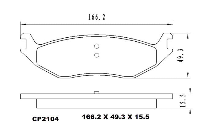Ceramic Brake Pads CP2104 (DB2104) - Premier Performance Auto Parts
