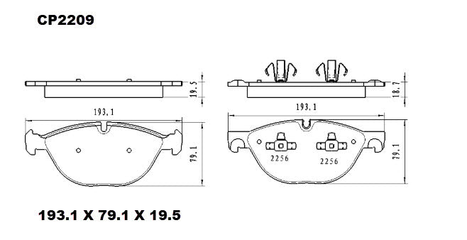 Ceramic DB2209 Brake Pads DB2209 CP2209 - Premier Performance Auto Parts | Universal Auto Spares
