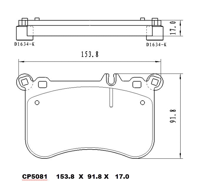 Ceramic Brake Pads CP5081 - Premier Performance Auto Parts | Universal Auto Spares