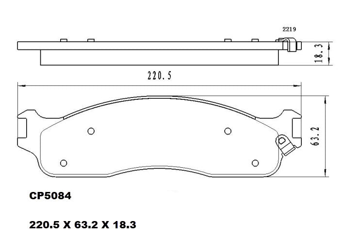 Ceramic Brake Pads CP5084 - Premier Performance Auto Parts | Universal Auto Spares
