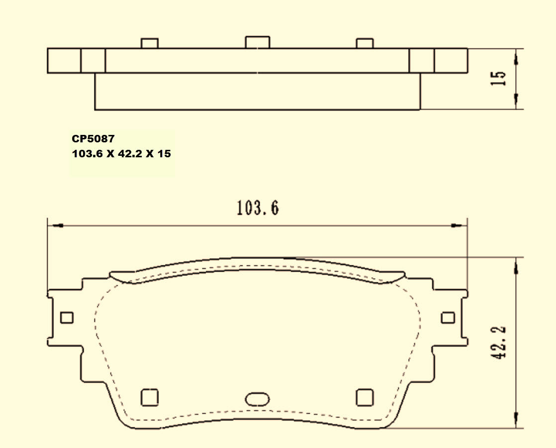 Ceramic Brake Pads CP5087 - Premier Performance Auto Parts | Universal Auto Spares