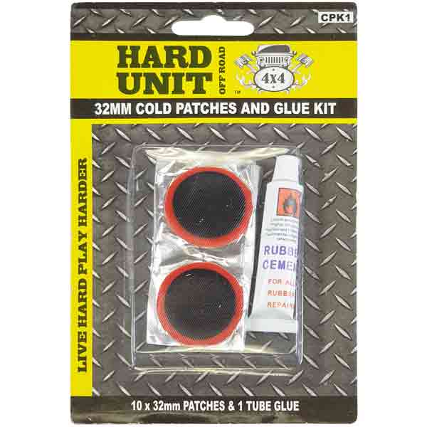 Cold Patch Kit 32mm With Glue 11pcs - HARD UNIT