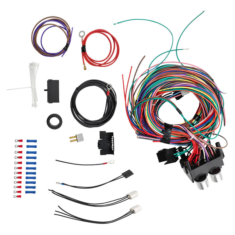 Universal 12 Circuit Wiring Harness Kit 12V Muscle Car Street Hot Rod XL Wires CPLIT-UN12 - Machter