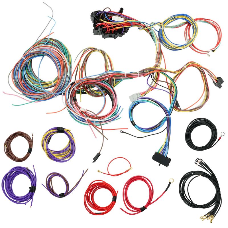 22 Circuit Wiring Harness Kit Street Rod Race Car Fit For Ford Holden CPLIT-UN22 - Machter