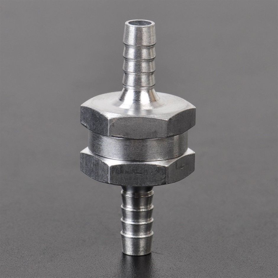 6mm 1/4" Aluminium Alloy One Way Non Return Check Valve Petrol Diesel CV-6MM - Machter