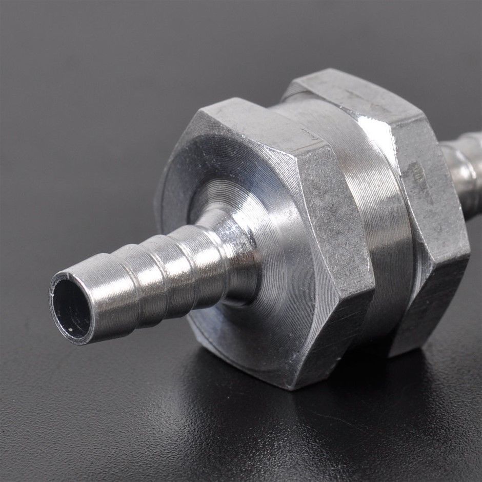 6mm 1/4" Aluminium Alloy One Way Non Return Check Valve Petrol Diesel CV-6MM - Machter