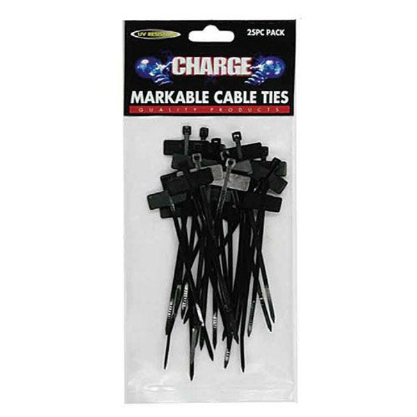 Cable Tie - Markable 4.8 x 200mm 25 Piece