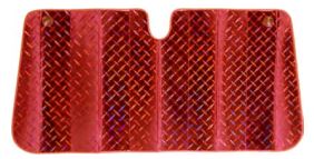 Sun Shade Metallic Red Interior Foldable 147 x 70cm - AUTOKING