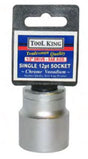 Socket 1/2" DR x 5/8" 12-PT STD CR-V Drive Chrome Metric & SAE - Tool King