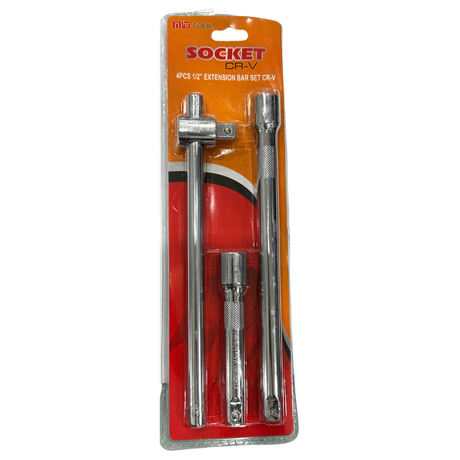 Socket CR-V 4 Pieces 1/2" Extension Bar Set - MIG Tool | Universal Auto Spares