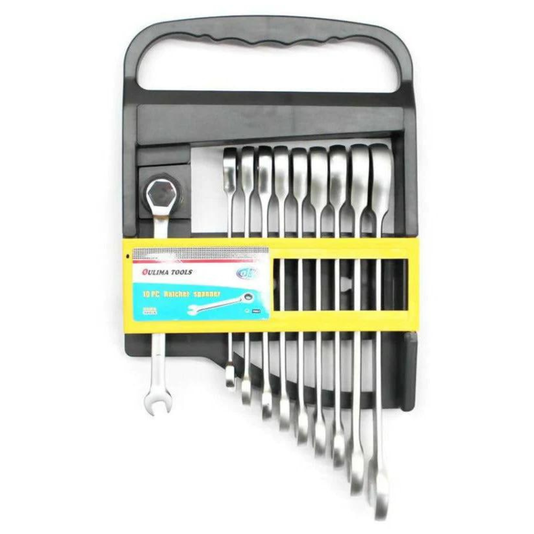 10 Piece Ratchet Spanner - Oulima Tools