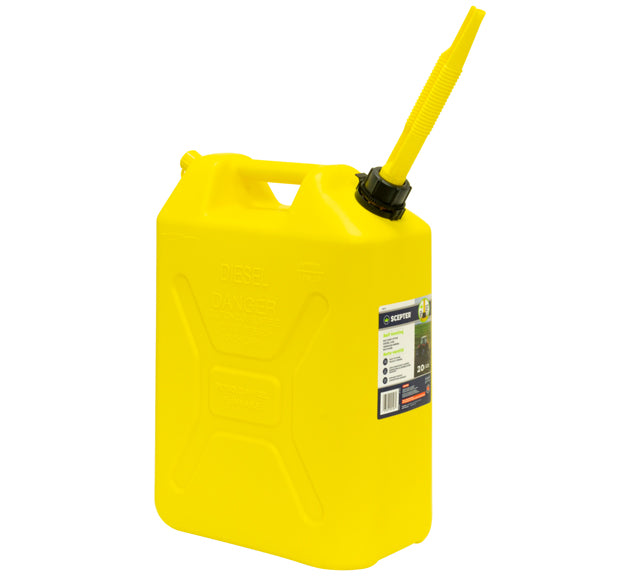 20L Diesel Upright Fuel Can Yellow - Scepter