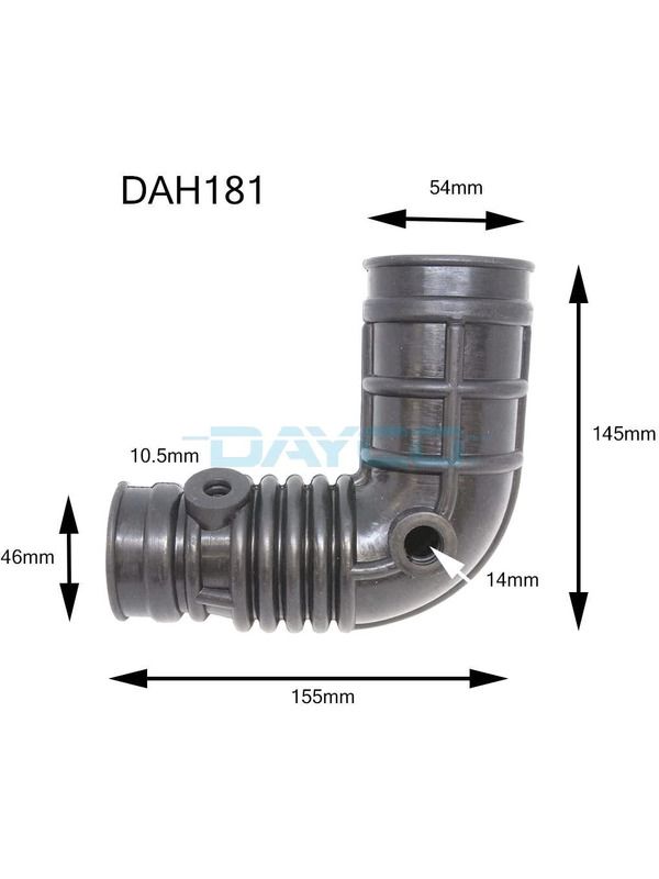 Air Intake Hose - DAH181 - DAYCO | Universal Auto Spares