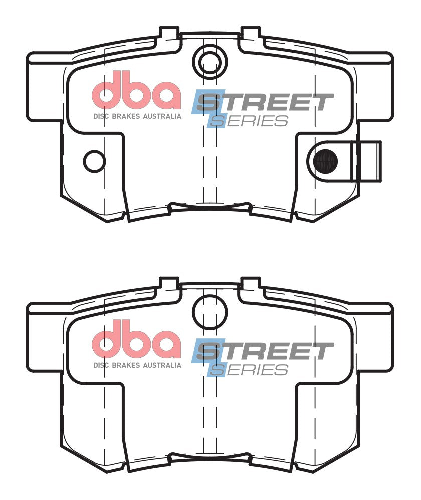Ss Street Series Brake Pads Honda 1985-2012 Rear DB1142SS - DBA