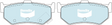 Brake Pad Set For Suzuki DB1196 GCT - Bendix | Universal Auto Spares