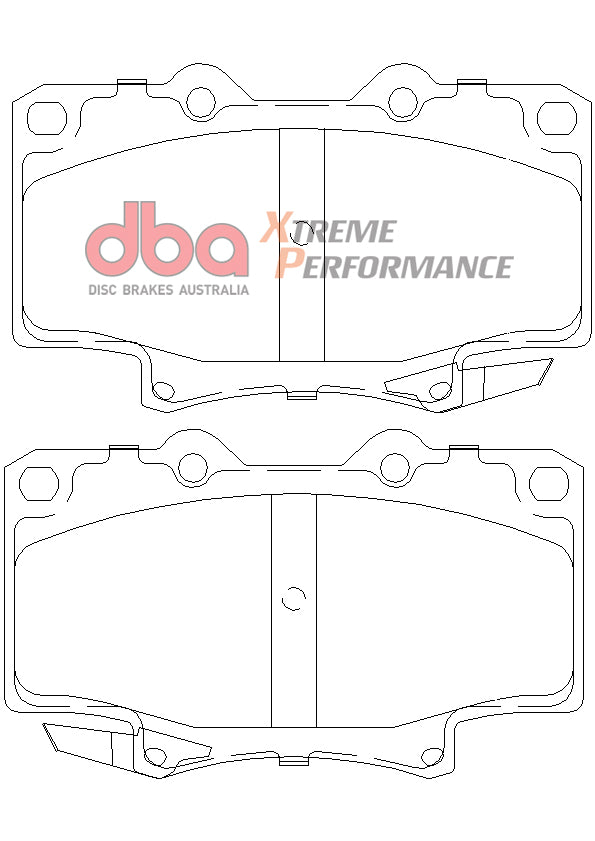 Xp Performance Brake Pads Toyota 4 Runner & Landcruiser 1990-98 Front DB1199XP - DBA