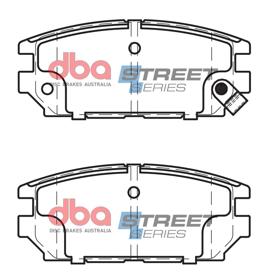Ss Street Series Brake Pads Mitsubishi 1991-2005 Rear DB1238SS - DBA
