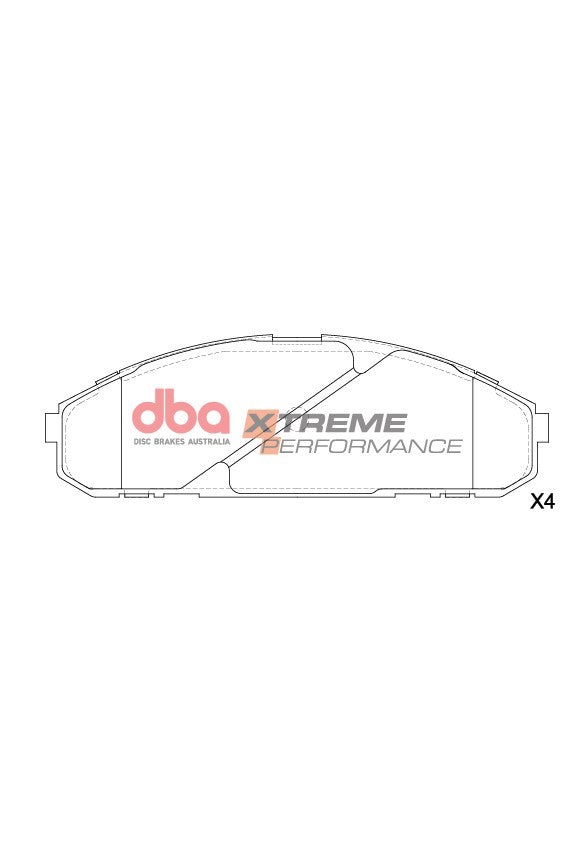 Xp Performance Brake Pads Nissan Patrol Gq EFI Twin Piston Calipers 1992-1997 Front DB1257XP - DBA