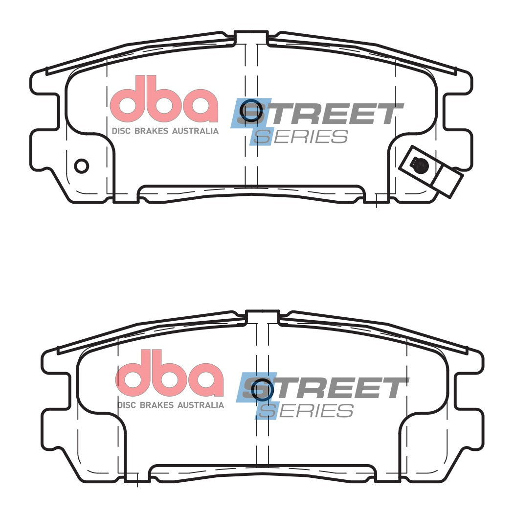 Ss Street Series Brake Pads Great Wall/Holden & Isuzu 1992-2014 Rear DB1280SS - DBA