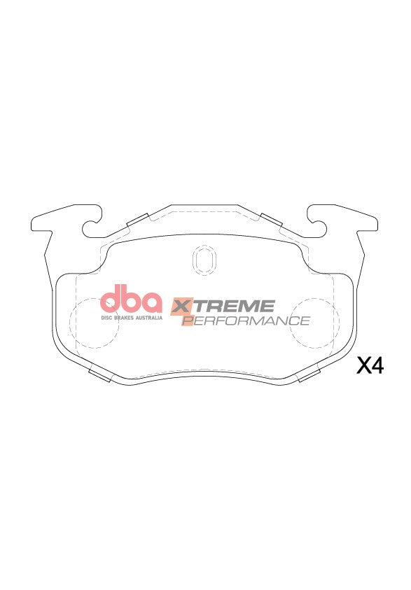 Xp Performance Brake Pads Citroen/Peugeot & Renault 1991-2006 Rear DB1301XP - DBA