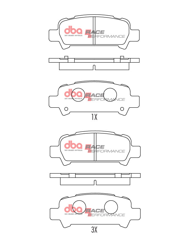 Race Brake Pads Subaru 1997-2003 Rear DB1379RP - DBA