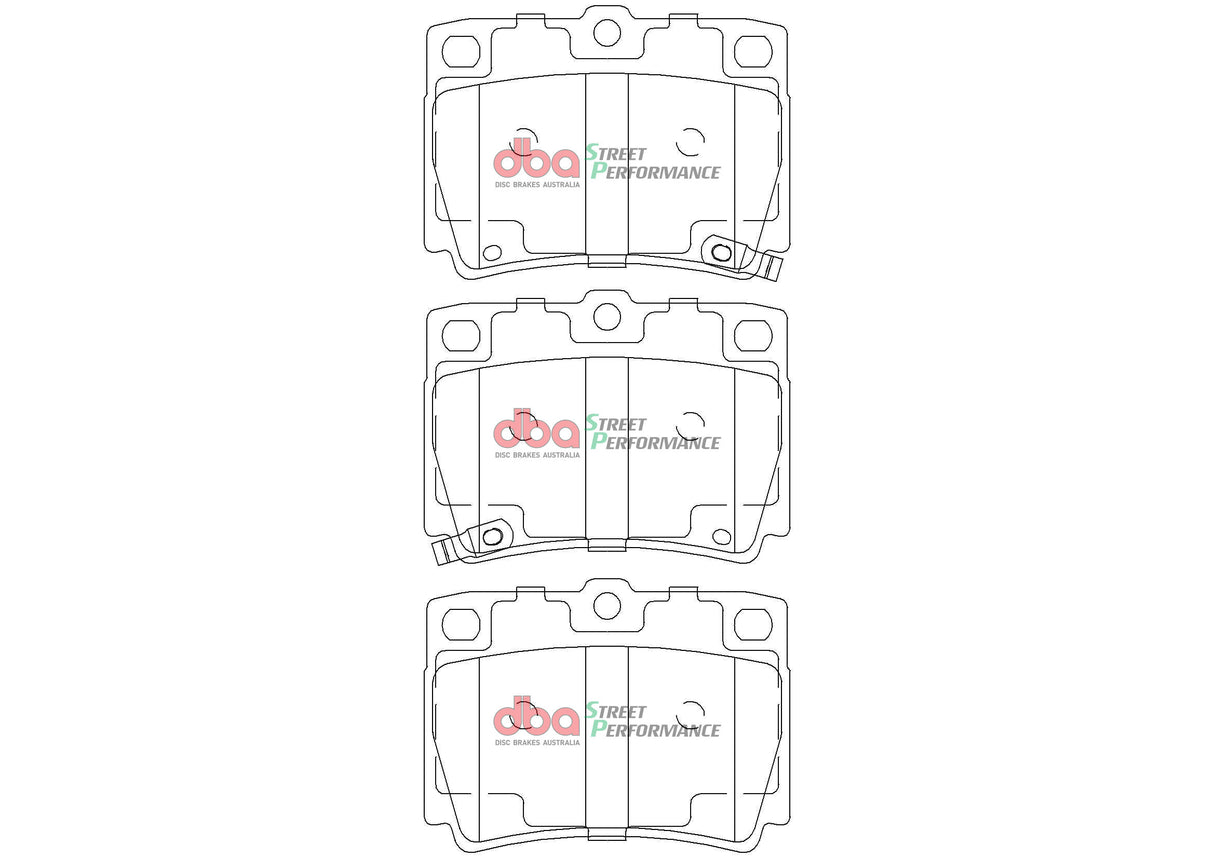 Sp Performance Brake Pads Mitsubishi Challenger 1998-2016 Pajero Sport 2015 On Rear DB1390SP - DBA