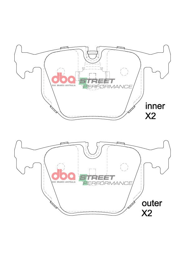 Sp Performance Brake Pads Bmw & Range Rover 1993-2013 Rear(suits Wear Sensor DBAWS1003 DBAWS1016 DBAWS1104 ) DB1397SP - DBA