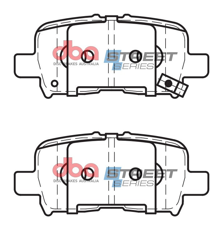 Ss Street Series Brake Pads Honda Acura & Mdx 2001-2014 Rear DB1440SS - DBA