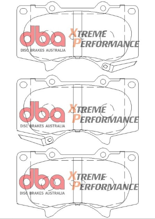 Xp Performance Brake Pads Lexus/Mitsubishi & Toyota 2003 On Front R90 Approved DB1482XP - DBA