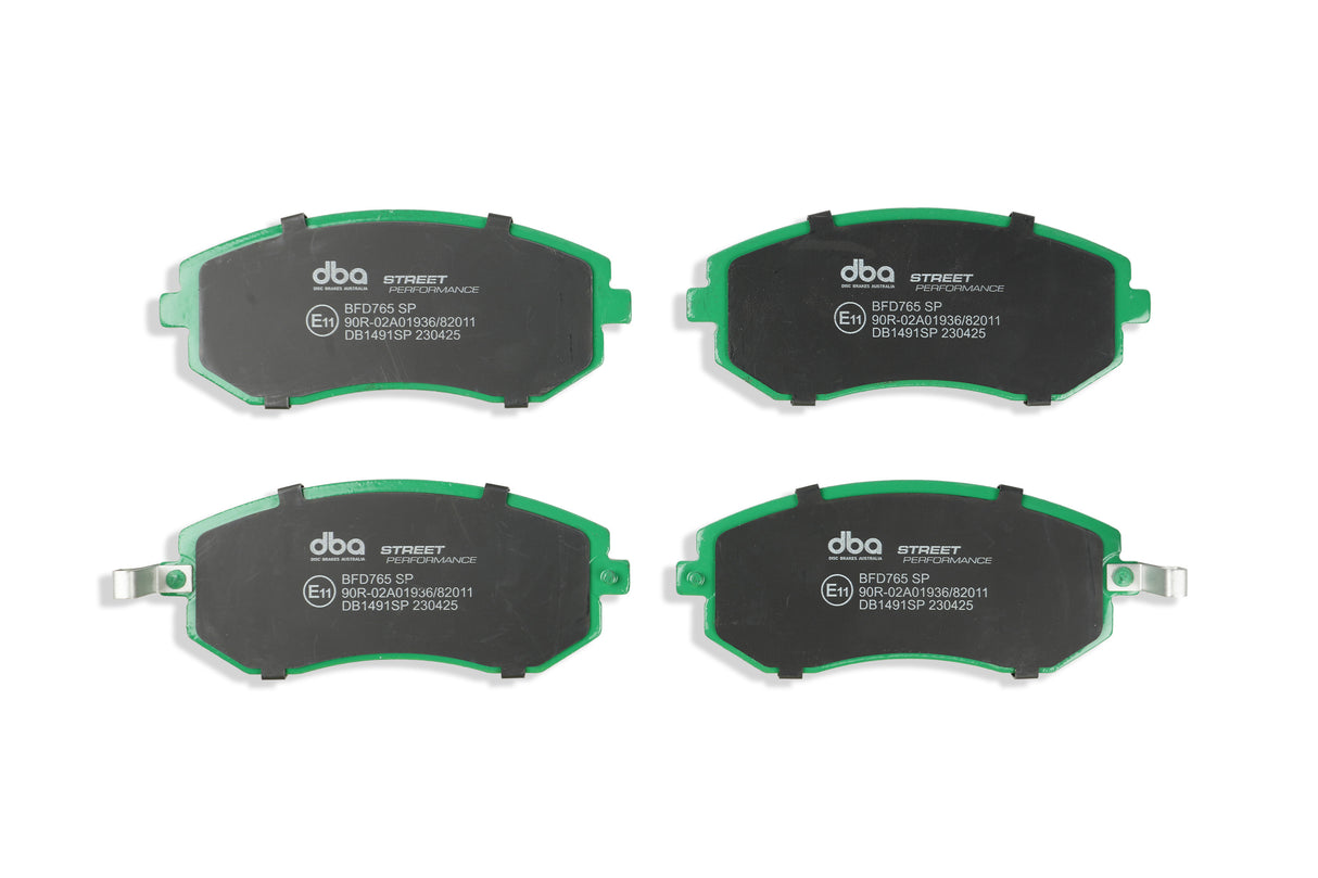 Sp Performance Brake Pads Subaru 2001-2014 Front R90 Approved DB1491SP - DBA