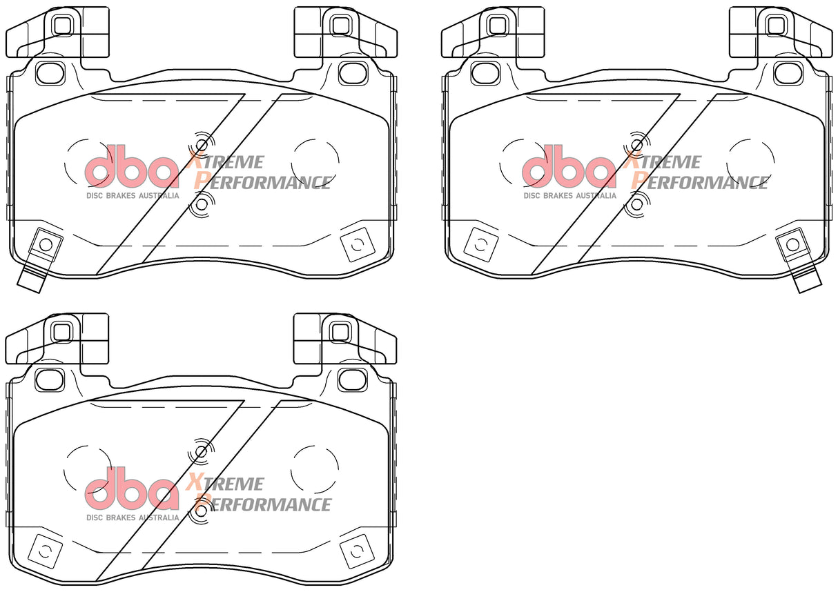 Xp Performance Brake Pads Kia Stinger V6 Twin Turbo 2018 On Front DB15003XP - DBA