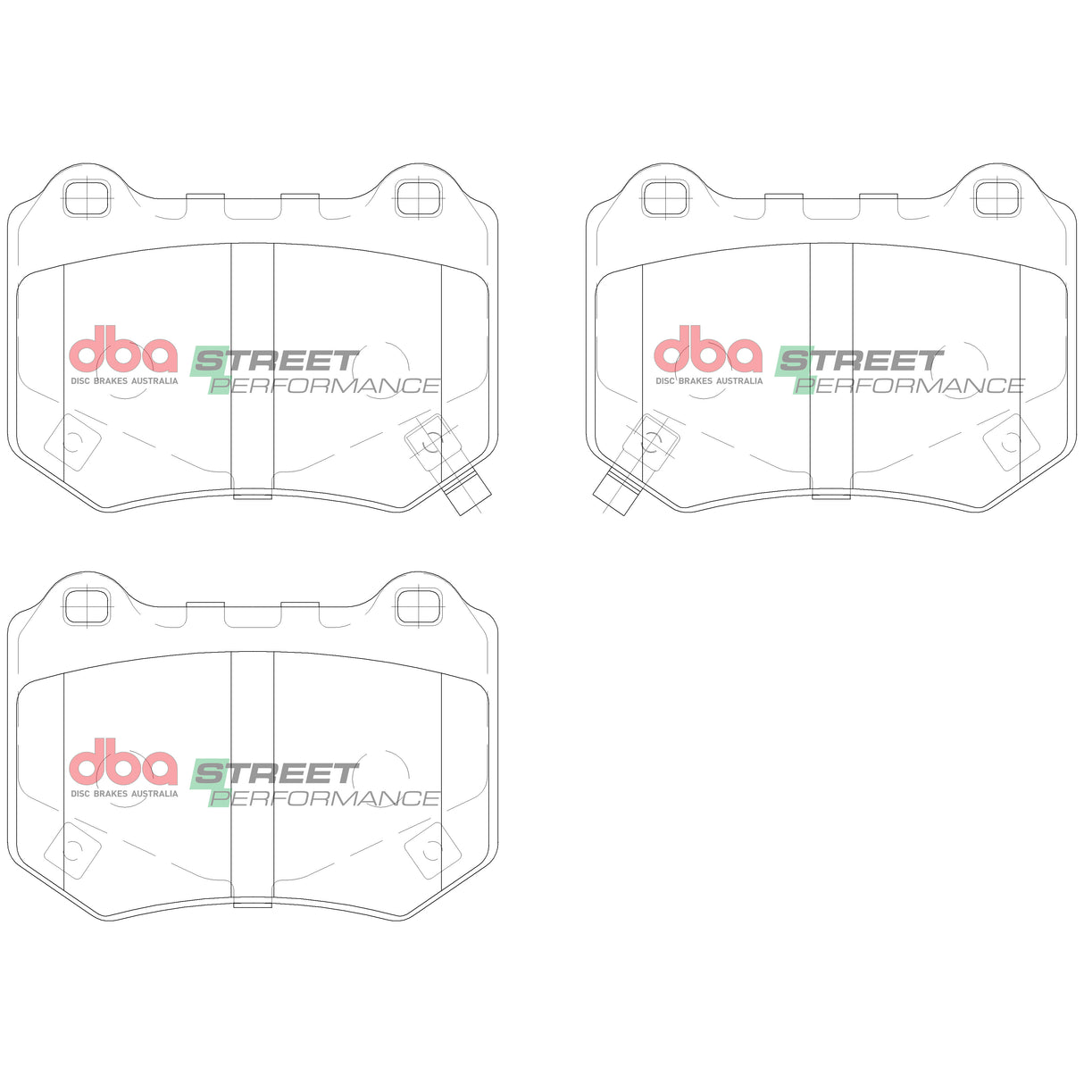 Sp Street Performance Brake Pads Subaru Wrx Sti 2018 On Rear DB15007SP - DBA