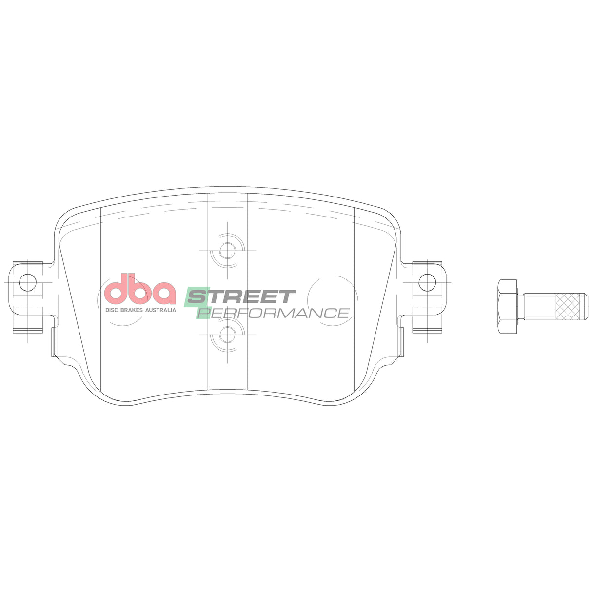 Sp Street Performance Brake Pads Volkswagon Polo Aw Gti 2017 On Rear DB15009SP - DBA