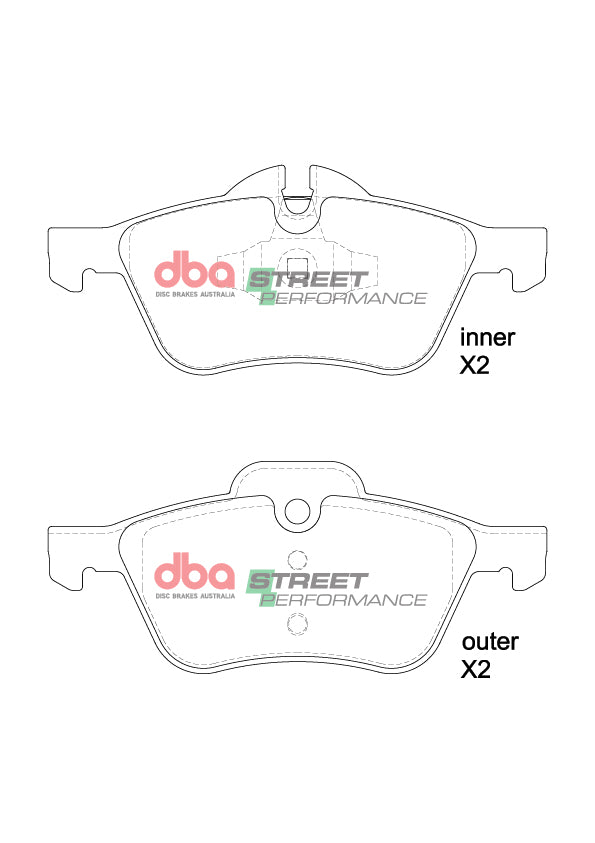 Sp Street Performance Brake Pads Bmw Mini 2002-2014 Front DB1500SP - DBA
