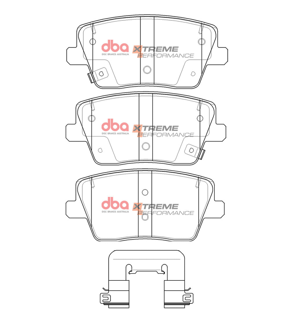 Xp Xtreme Performance Brake Pads Hyundai I30N/VELOSTER 2018/KONA N 2021 On Rear DB15013XP - DBA