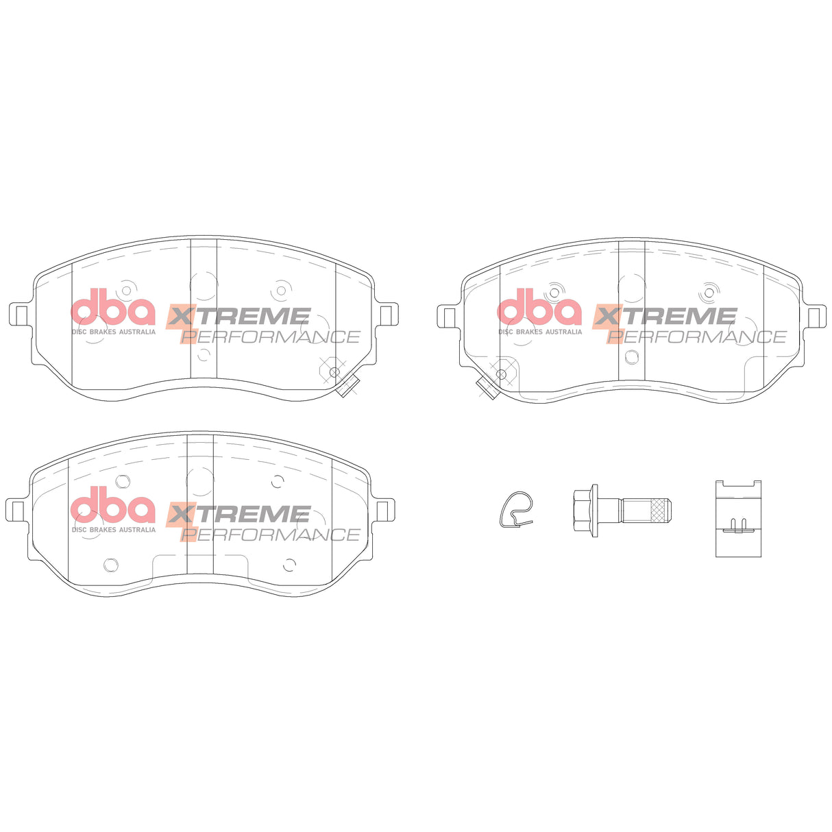 Xp Xtreme Performance Brake Pads Mercedes-Benz X250 2018 On Front DB15014XP - DBA