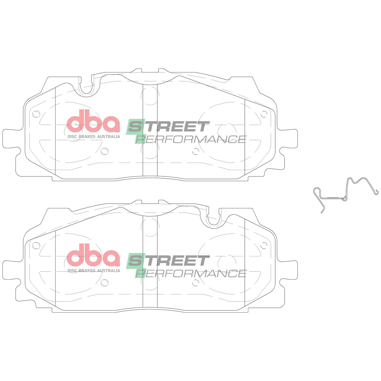 Sp Street Performance Brake Pads Audi Q7 2016 On Front(suits Wear Sensor DBAWS1123 DBAWS1126 ) DB15030SP - DBA