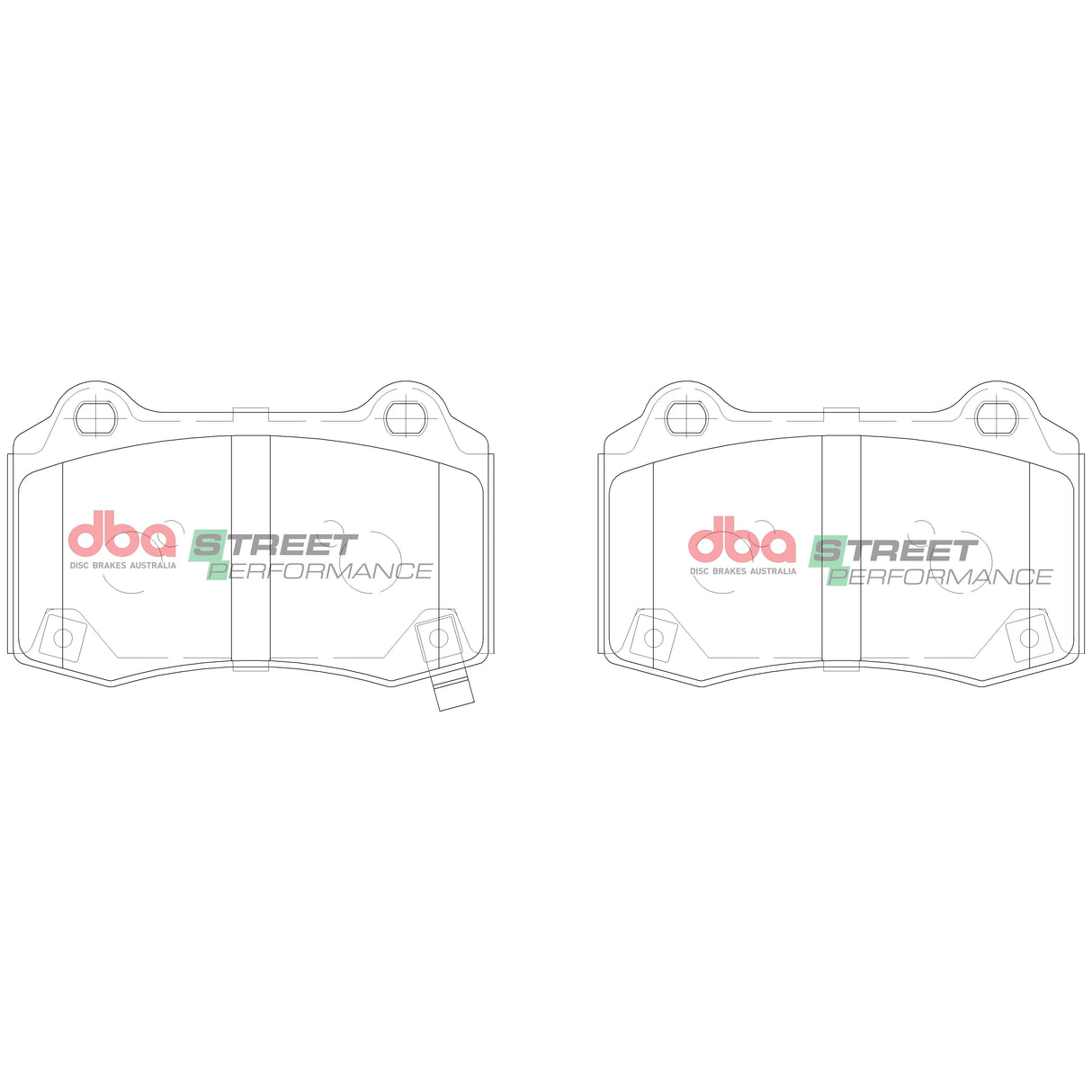 Sp Street Performance Brake Pads Hyundai Genesis Coupe 2010 On./Tesla Model S Brembo Rear DB15041SP - DBA