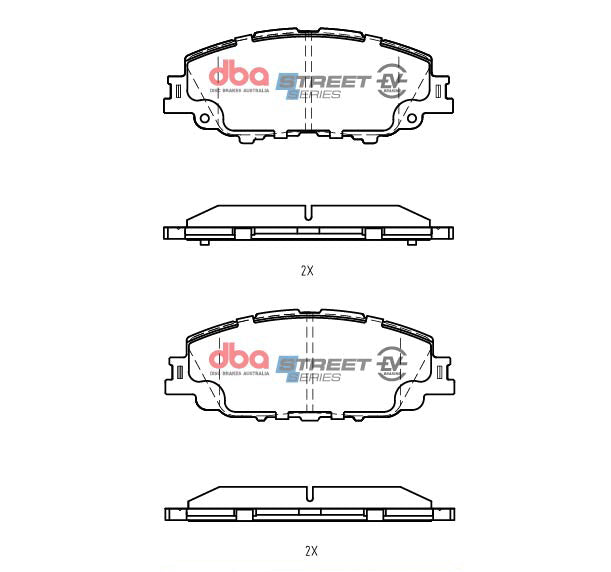 Ssev Street Series Brake Pads Toyota Corolla Hybrid 2018 On/Yaris Cross Hybrid 2020 On Front DB15043SSEV - DBA